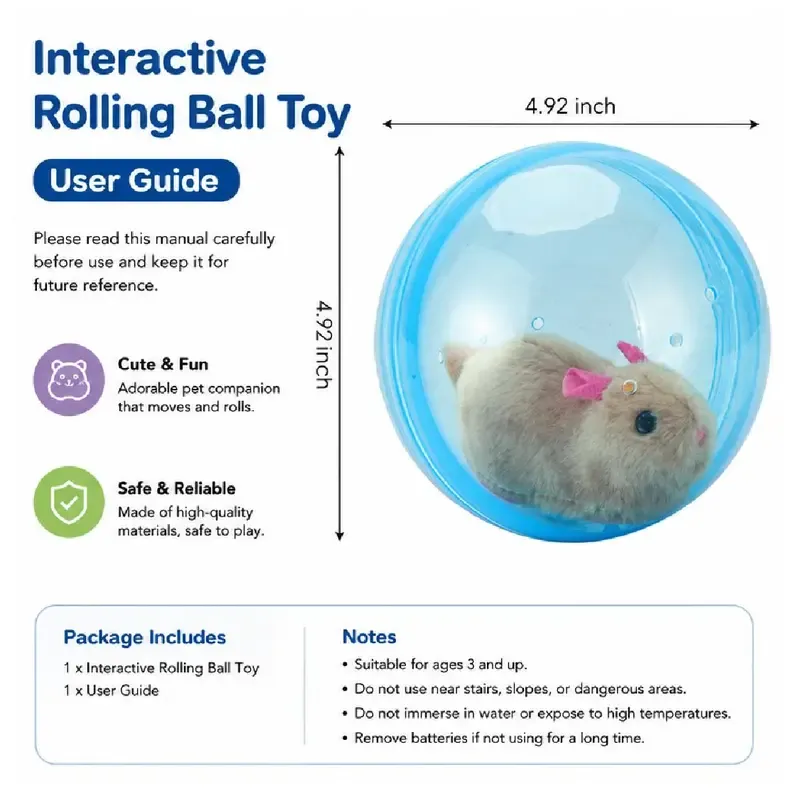 🐹Auto-Rolling Cat Ball - Image 7
