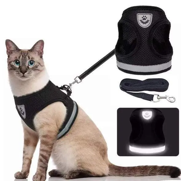 Adjustable Breathable Luminous Purrfect Feline Freedom Harness - Image 2