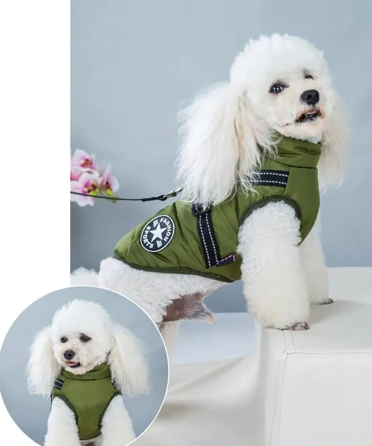 🎅Waterproof Winter Dog Jacket with Built-in Harness - Image 13
