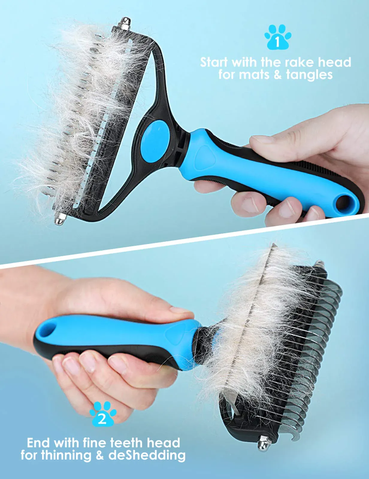 🐾 Professional Deshedding Tool for Dogs & Cats – Gentle, Efficient & Fur-Free Home ✨💖 - Image 5