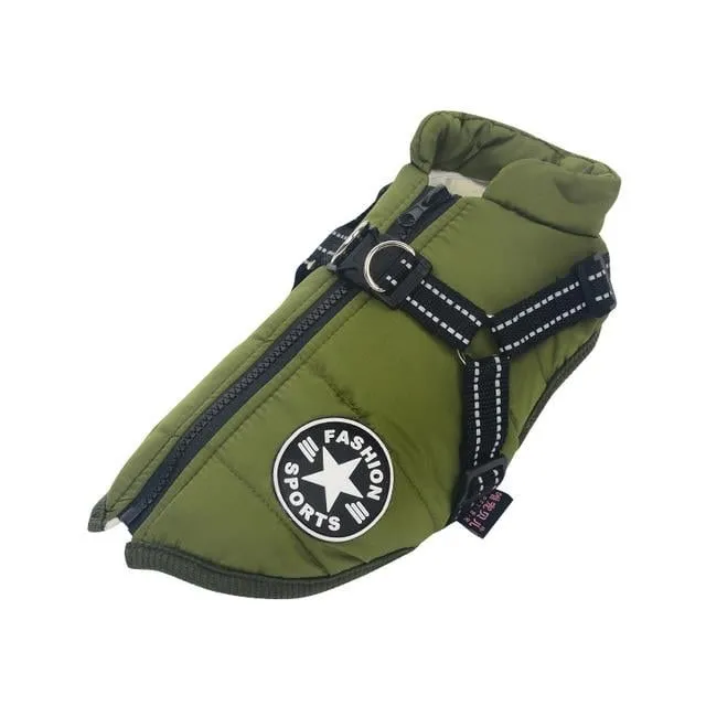 🎅Waterproof Winter Dog Jacket with Built-in Harness - Image 17