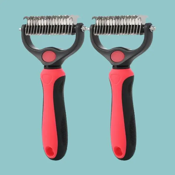 ✨Double Sided Hurtless Shedding and Dematting Undercoat Rake Comb for Dogs and Cats🐱🐶 - Image 12