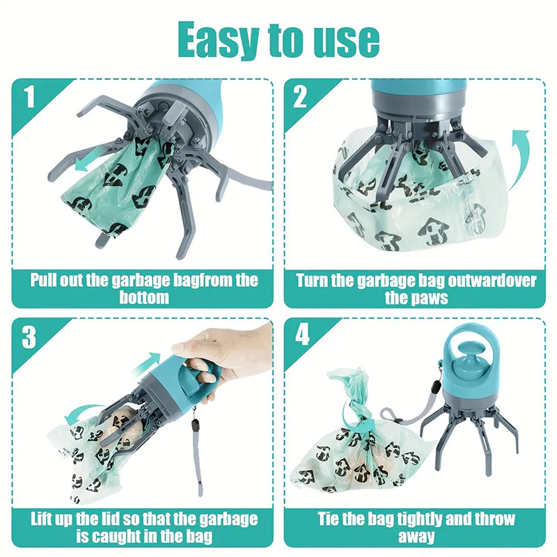 🐾Portable Poop Scooper with Bags - Image 3