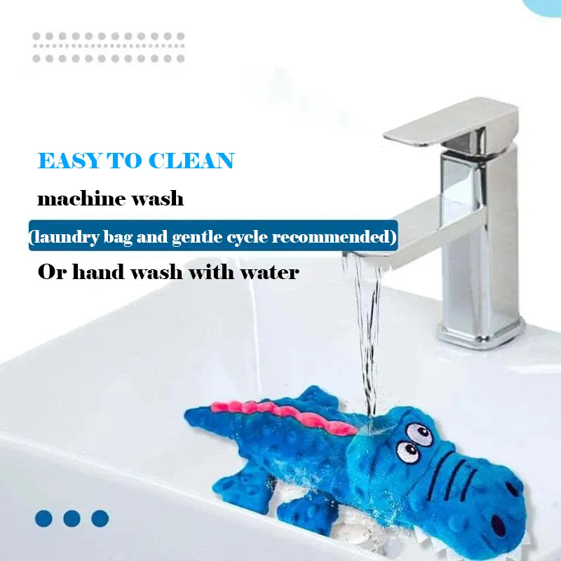 🎉Squeaky crocodile plush for aggressive chewers🐾 - Image 11