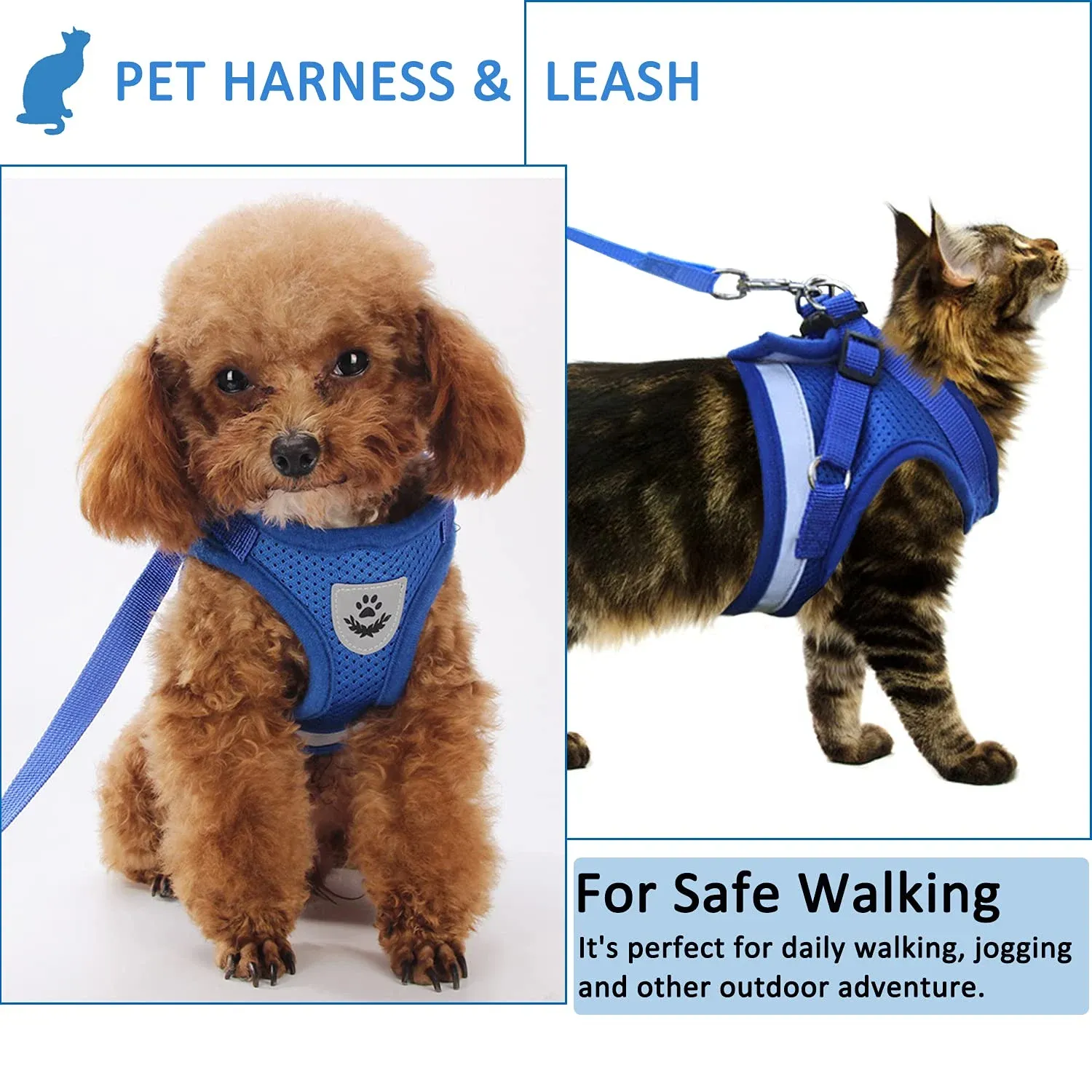 Adjustable Breathable Luminous Purrfect Feline Freedom Harness - Image 9