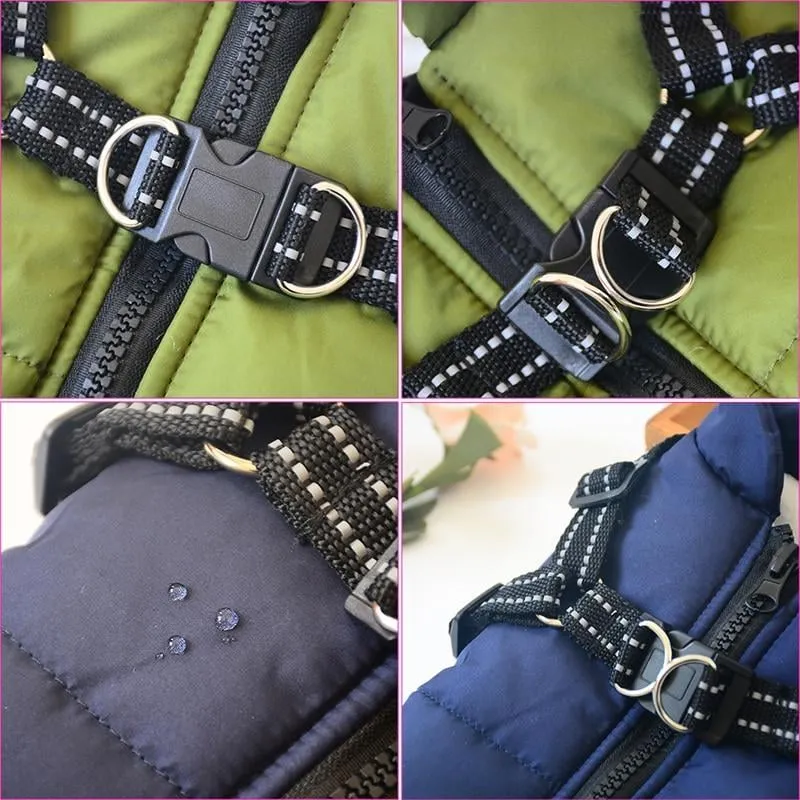 🎅Waterproof Winter Dog Jacket with Built-in Harness - Image 4
