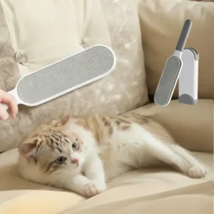 Multi-Functional Electrostatic Lint & Pet Hair Brush 🐾 Reusable, Self-Cleaning Fabric Care Tool