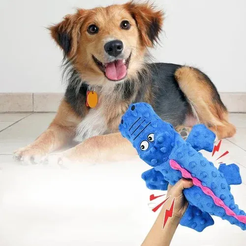🎉Squeaky crocodile plush for aggressive chewers🐾 - Image 14