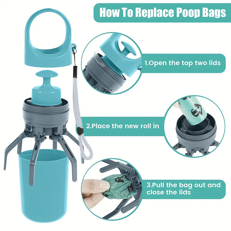 🐾Portable Poop Scooper with Bags - Image 2