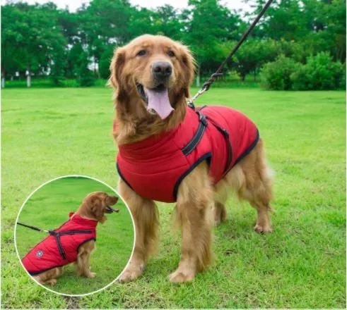 🎅Waterproof Winter Dog Jacket with Built-in Harness - Image 6