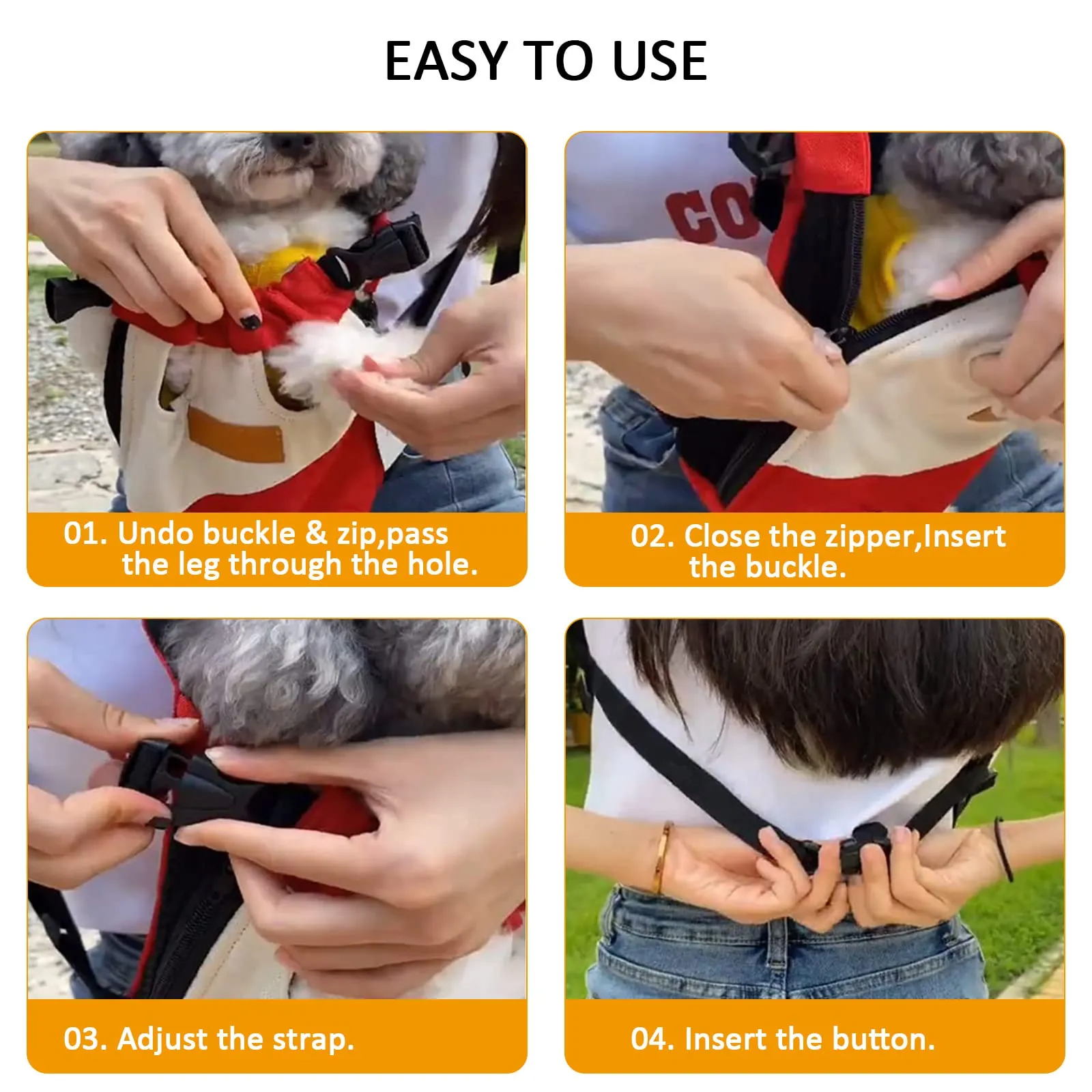 Portable Backpack for Dogs and Cats Traveling Out - Image 4