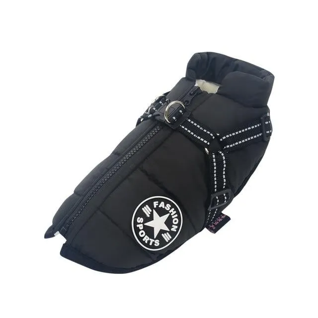 🎅Waterproof Winter Dog Jacket with Built-in Harness - Image 16