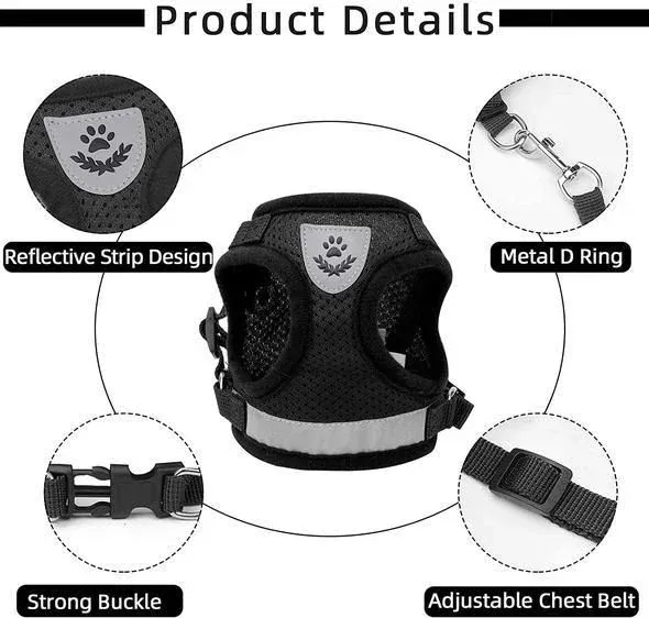 Adjustable Breathable Luminous Purrfect Feline Freedom Harness - Image 10