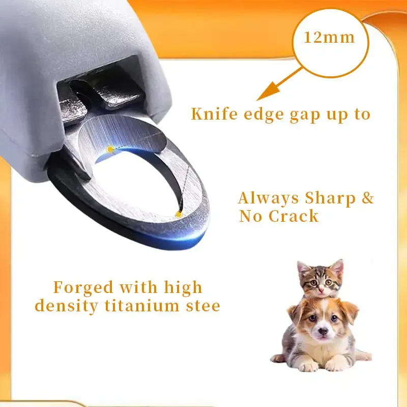 🏆 50K+ SOLD! – Almost Gone🔥🎁LED Light Pet Nail Clippers - 5X Magnification - Image 2