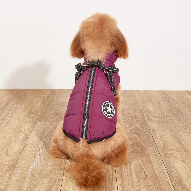 🎅Waterproof Winter Dog Jacket with Built-in Harness - Image 23