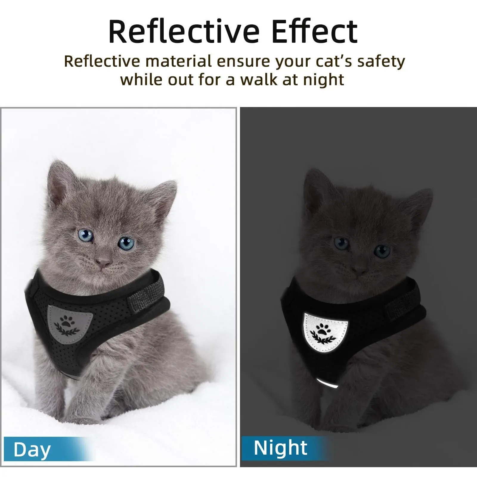 Adjustable Breathable Luminous Purrfect Feline Freedom Harness - Image 5