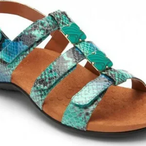 NEW Amber Serpentine Sandals with Retinite Decorative