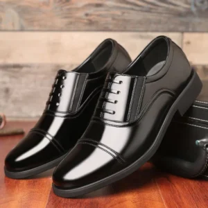 Mens Genuine Leather Soft Insole Casual Business Slip On Loafers