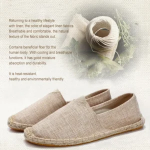 Canvas Slip on Flat Espadrilles