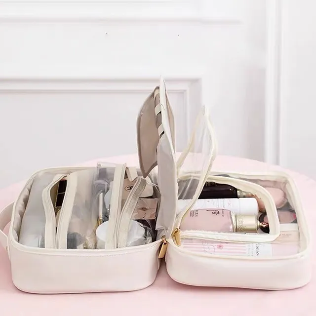 Multi-Compartment Toiletry Cosmetics Bag - Image 5