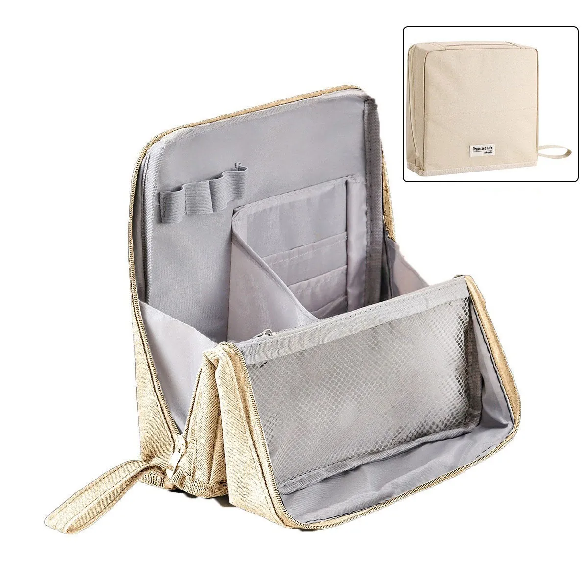 Standing Makeup Bag – Portable, Large Capacity - Image 6