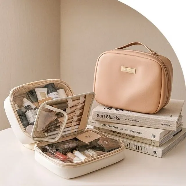 Multi-Compartment Toiletry Cosmetics Bag - Image 11