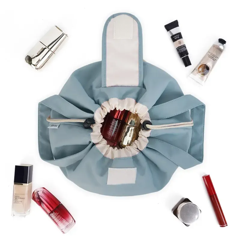 Barrel Drawstring Makeup Bag Large Cosmetic Bag - Image 7