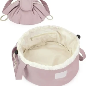 Barrel Drawstring Makeup Bag Large Cosmetic Bag