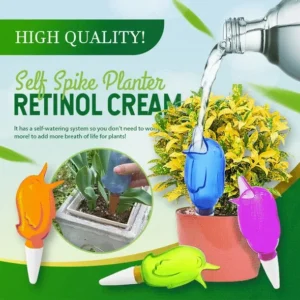 Self Watering Spike Planter Drip Watering Bird(Set Of 4 Pcs)
