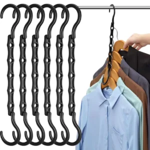 Space saving folding hanger, storage organizer