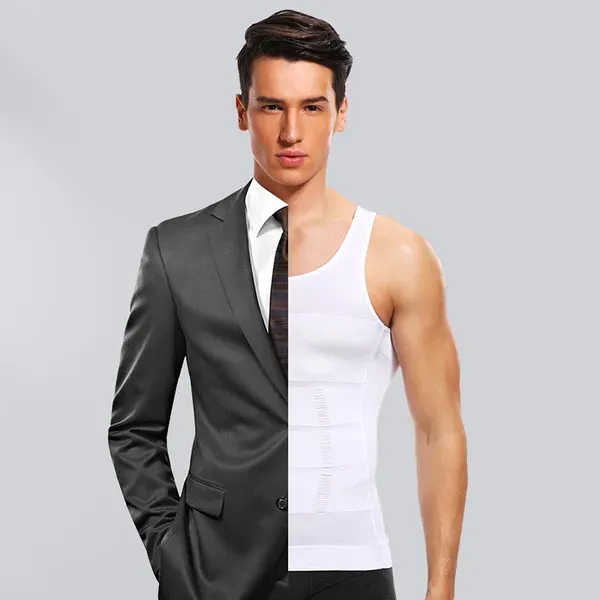🔥Men's Slimming Compression Vest for Abdomen and Waist Control - Image 19