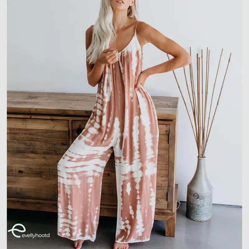⏰49% OFF✨Plus Size Women Fashion Wide Leg Suspender Jumpsuit with Pockets Curvy Overalls - Image 3