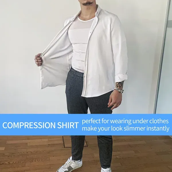 🔥Men's Slimming Compression Vest for Abdomen and Waist Control - Image 6