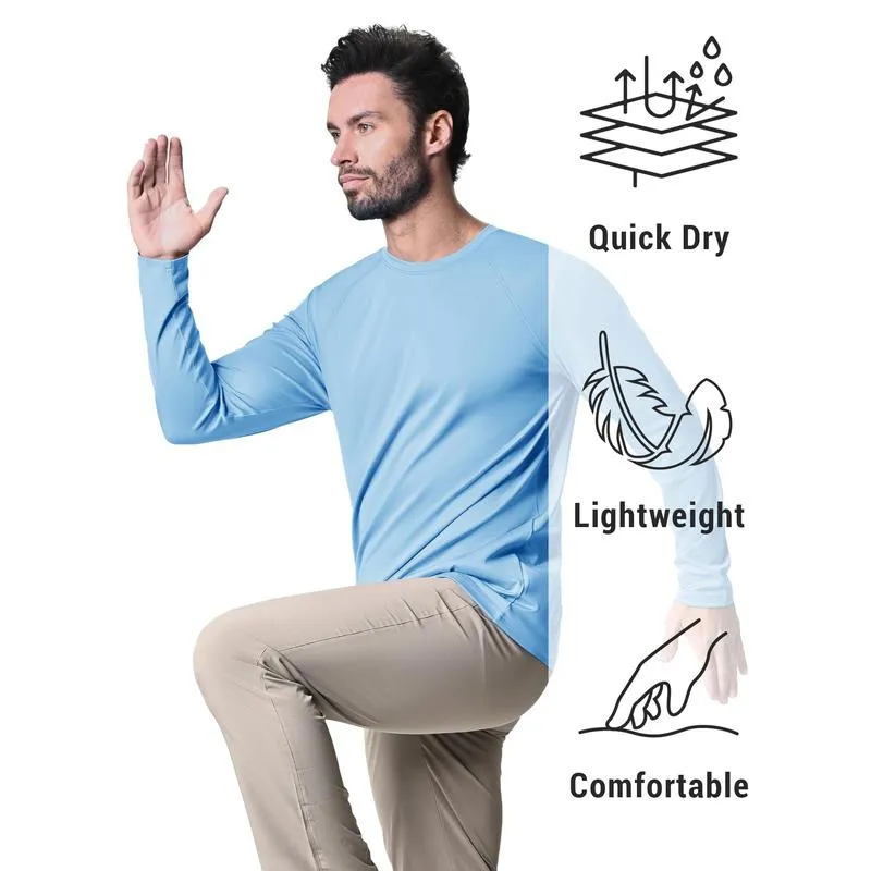 🔥Men's UPF 50+ Long Sleeves Shirts Quick Dry Lightweight T-Shirt - Image 18