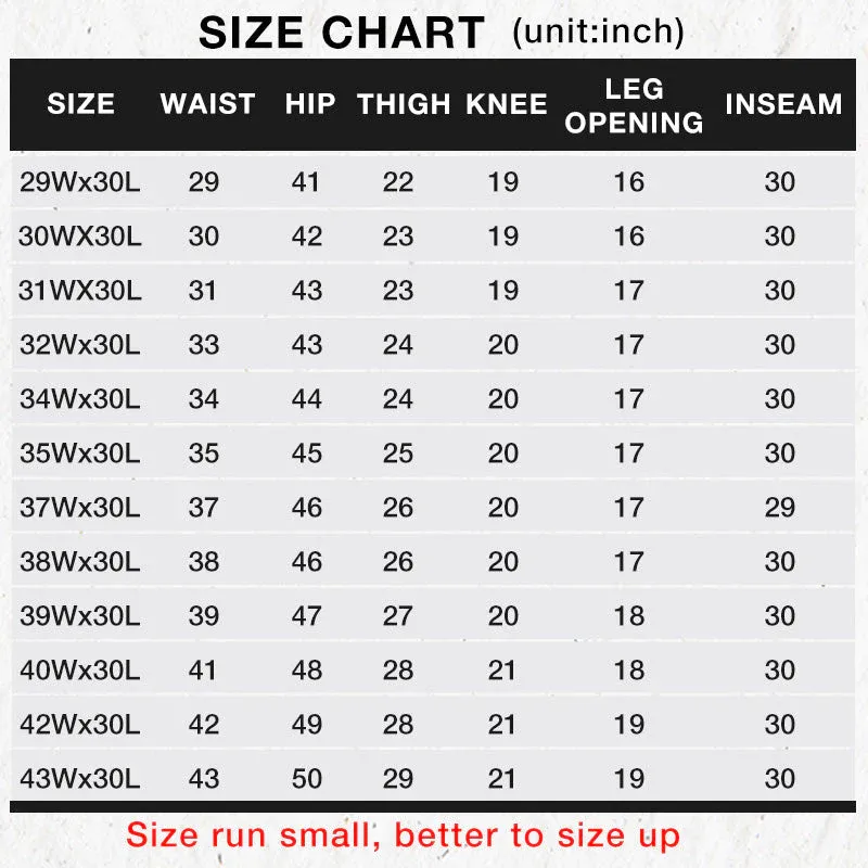 Men's High Waist Straight Cut Jeans - Image 3