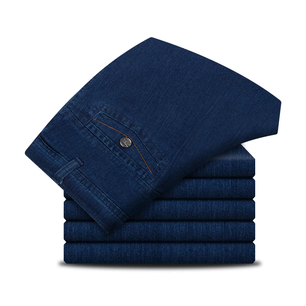 Men's High Waist Straight Cut Jeans - Image 11