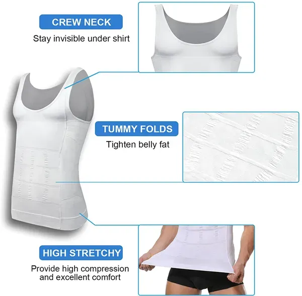 🔥Men's Slimming Compression Vest for Abdomen and Waist Control - Image 3