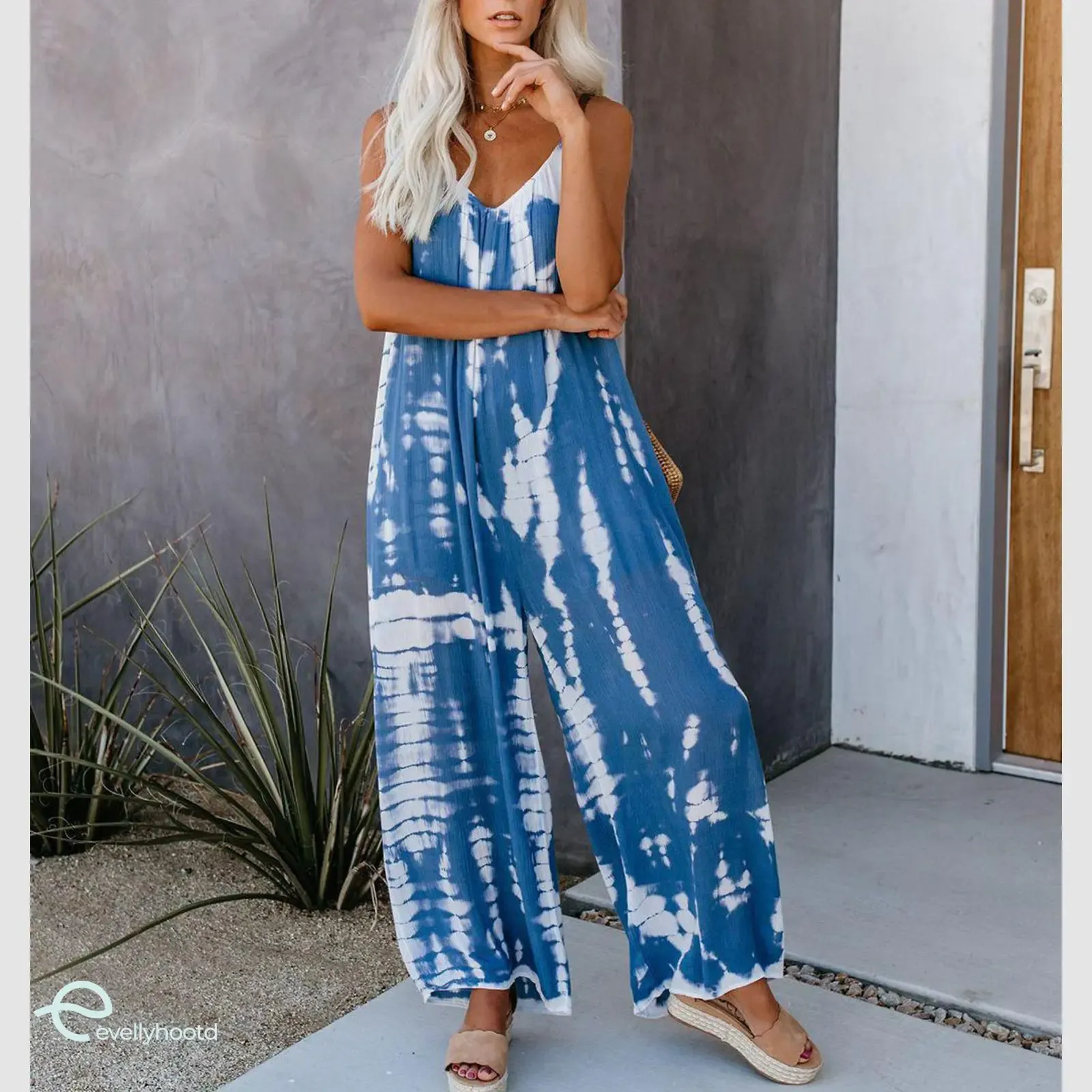 ⏰49% OFF✨Plus Size Women Fashion Wide Leg Suspender Jumpsuit with Pockets Curvy Overalls - Image 5