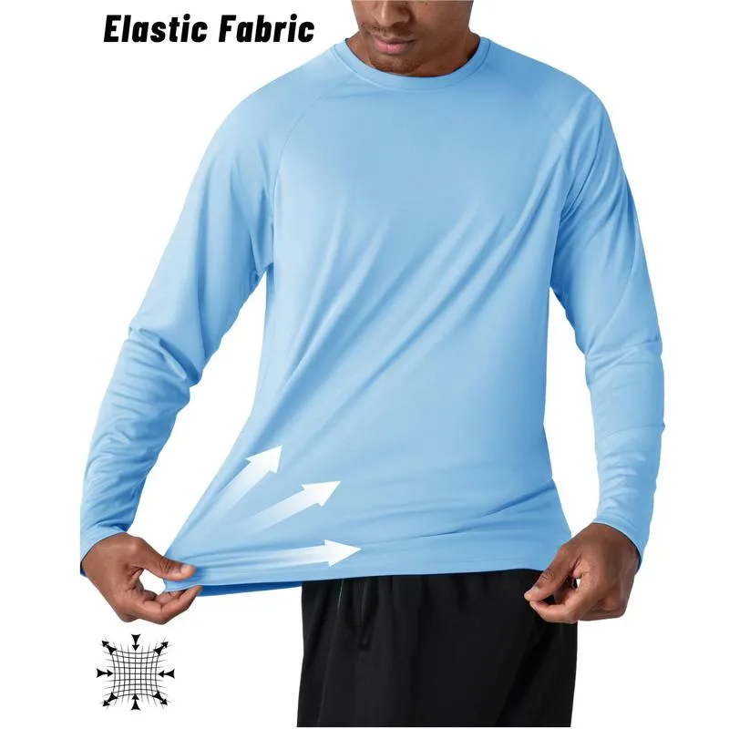 🔥Men's UPF 50+ Long Sleeves Shirts Quick Dry Lightweight T-Shirt - Image 20