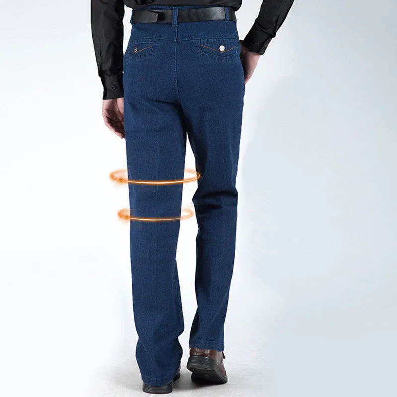 Men's High Waist Straight Cut Jeans - Image 8