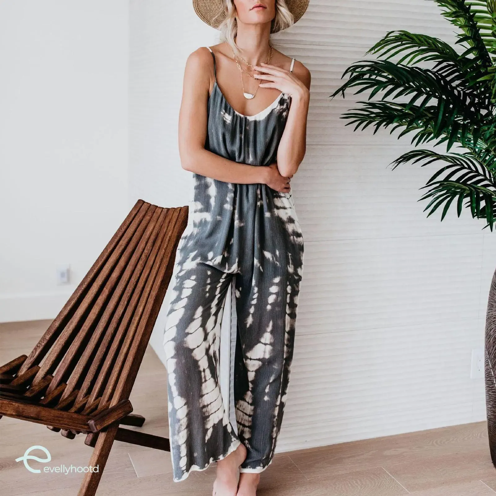 ⏰49% OFF✨Plus Size Women Fashion Wide Leg Suspender Jumpsuit with Pockets Curvy Overalls - Image 4