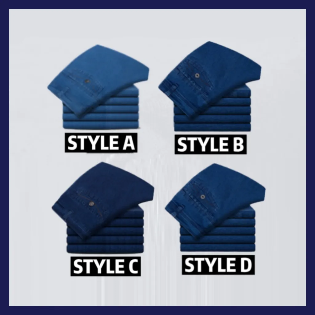 Men's High Waist Straight Cut Jeans - Image 10
