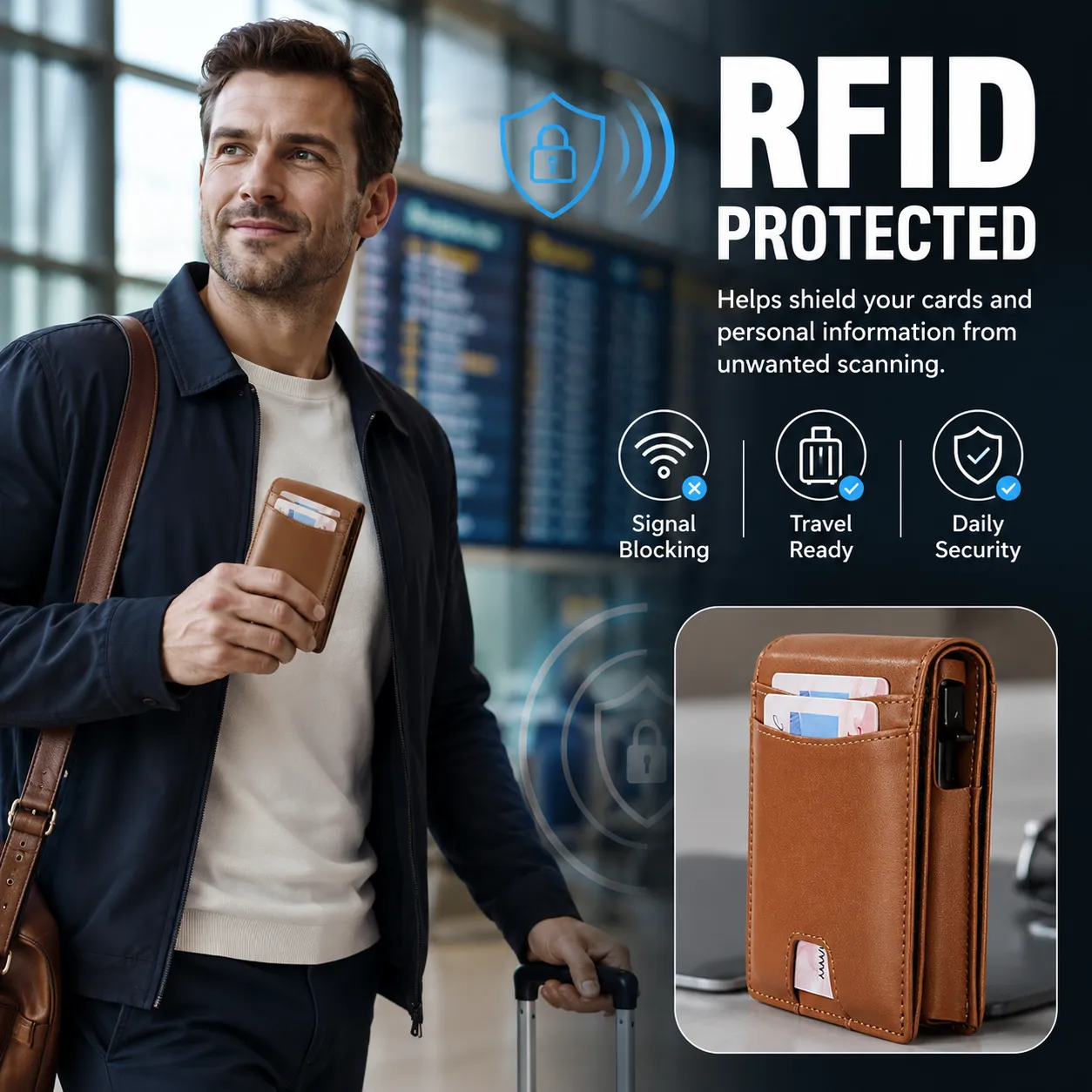👛 RFID-Blocking Pop-Up Wallet - Image 3