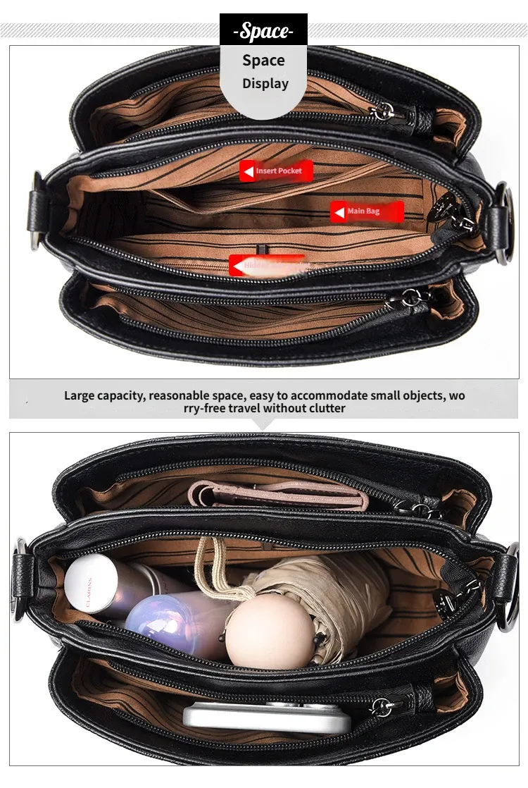 Elegant Leather Shoulder Bag for Women - Image 14