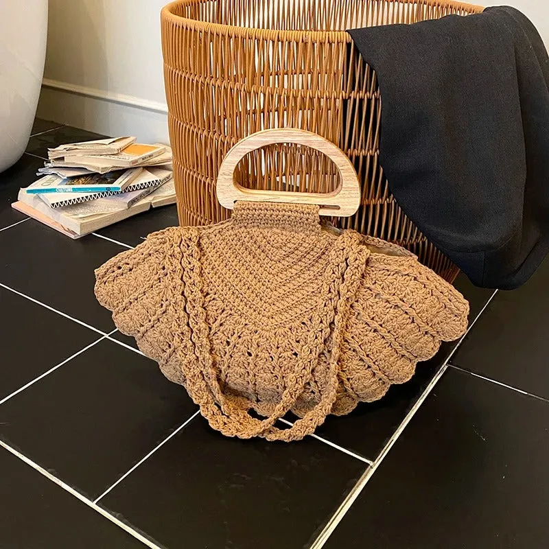✨Handmade Crochet Shell Bag - Image 6