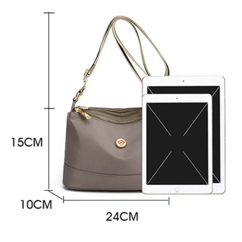 Minimalist Large-Capacity Nylon Shoulder And Crossbody Bag - Image 9