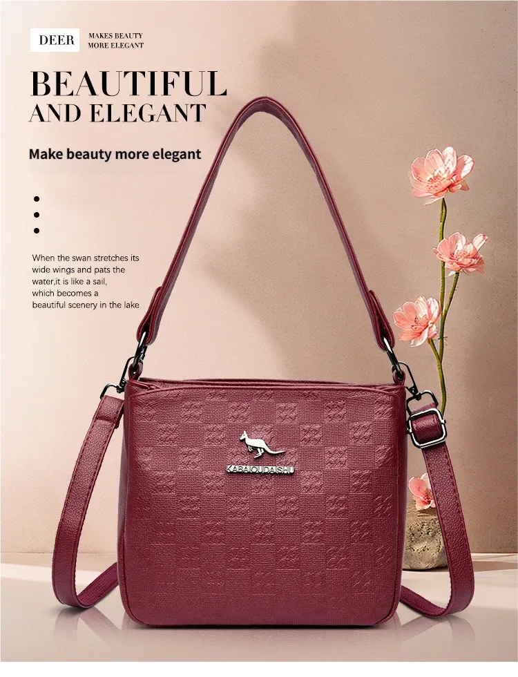 Elegant Leather Shoulder Bag for Women - Image 17