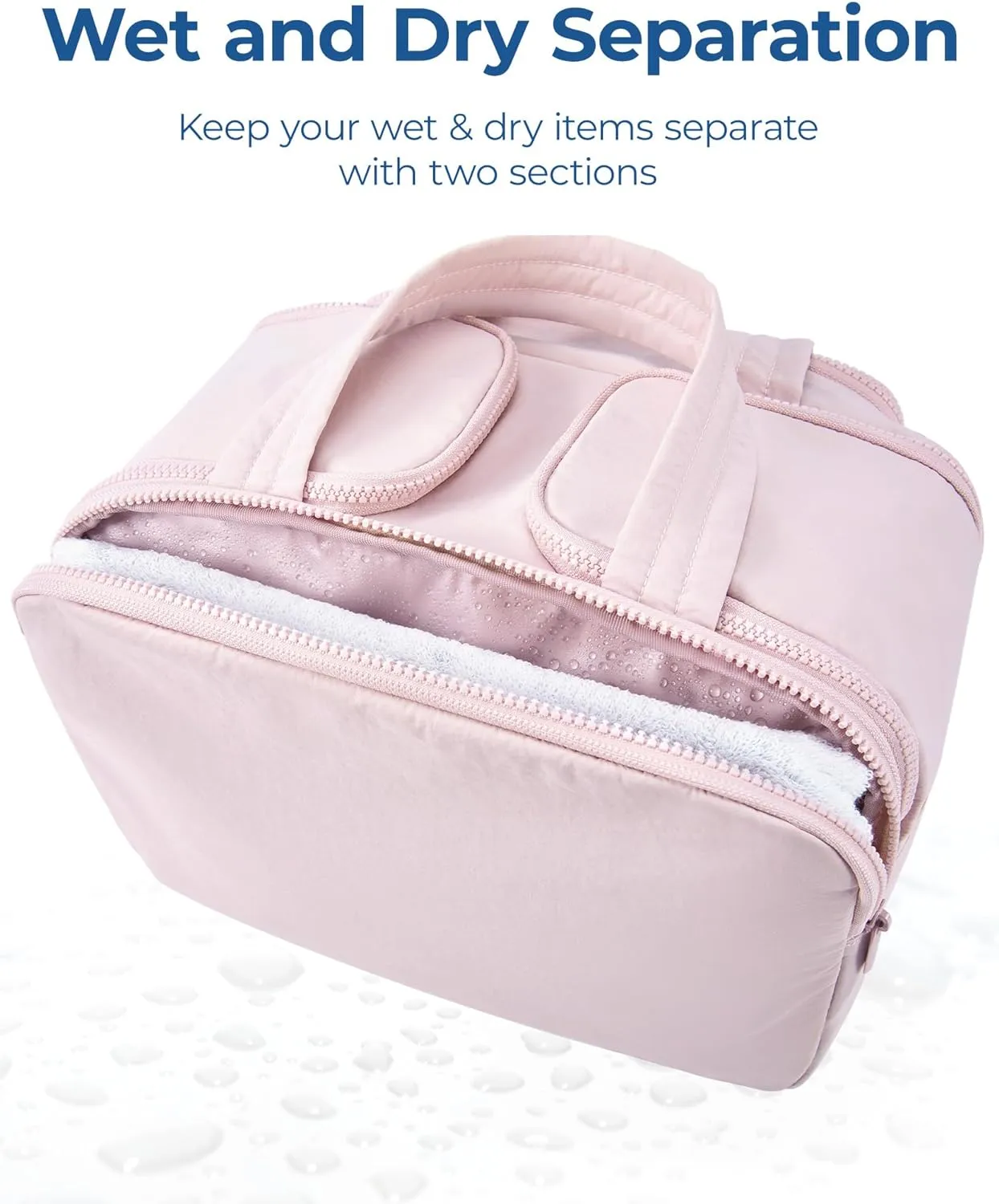 Large Capacity Wide-Open Travel Cosmetic Bag - Image 2