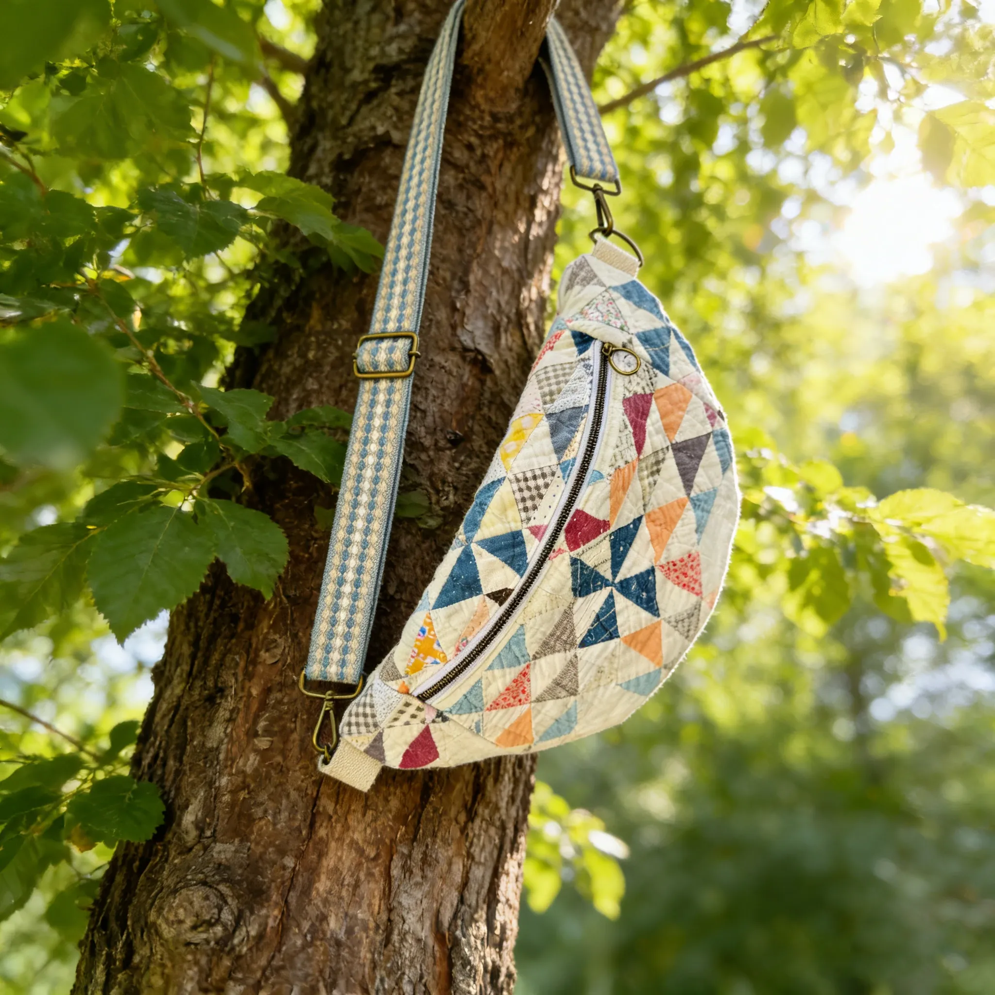 🔥🔥 Vintage-Inspired Patchwork Quilted Sling Bag - Image 5