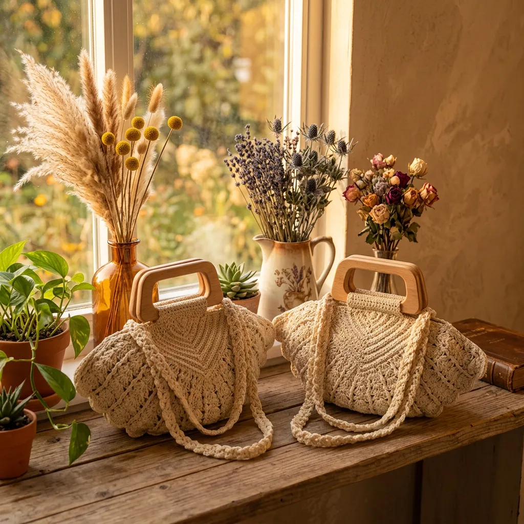 ✨Handmade Crochet Shell Bag - Image 2
